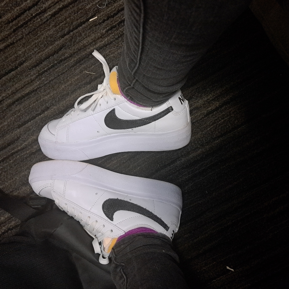 Women's Nike Blazer Low Platform | White/Natural | Size: 6